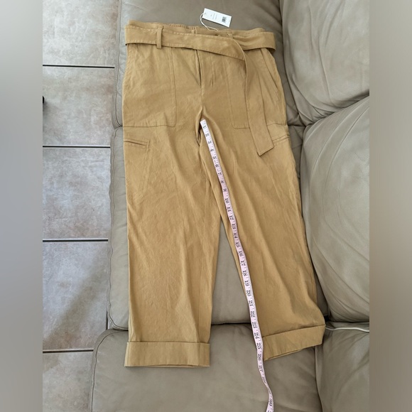 Vince Belted Linen-blend Pant in Natural - Picture 9 of 16